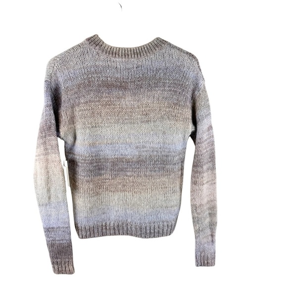 Something Navy Striped Wool Blend Sweater XS - Picture 4 of 8